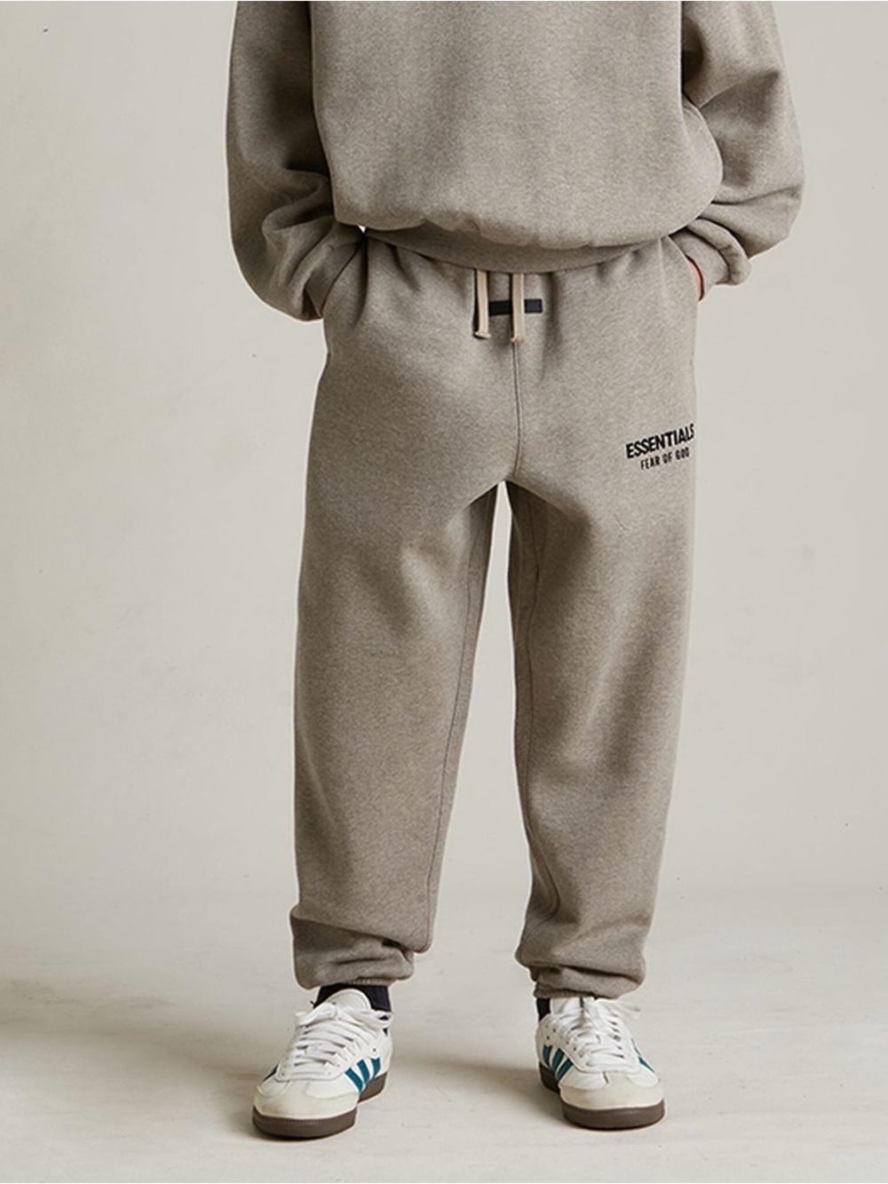 Kids Essentials Fear or God Classic Fleece Sweatpants Heather Grey 6/7
